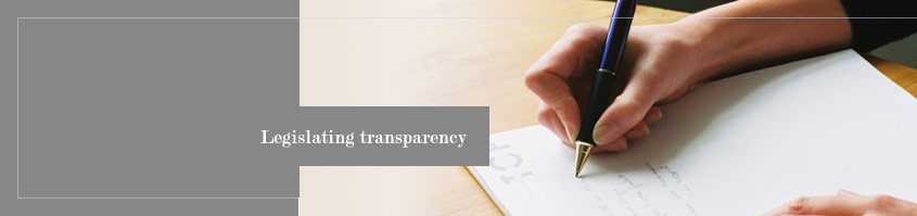 Image: Legislating transparency